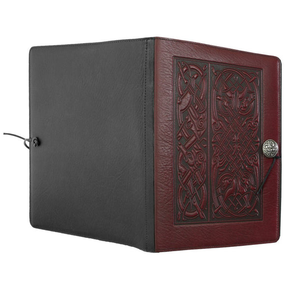 Oberon Design Tooled Leather Book Journal top Cover 9x6