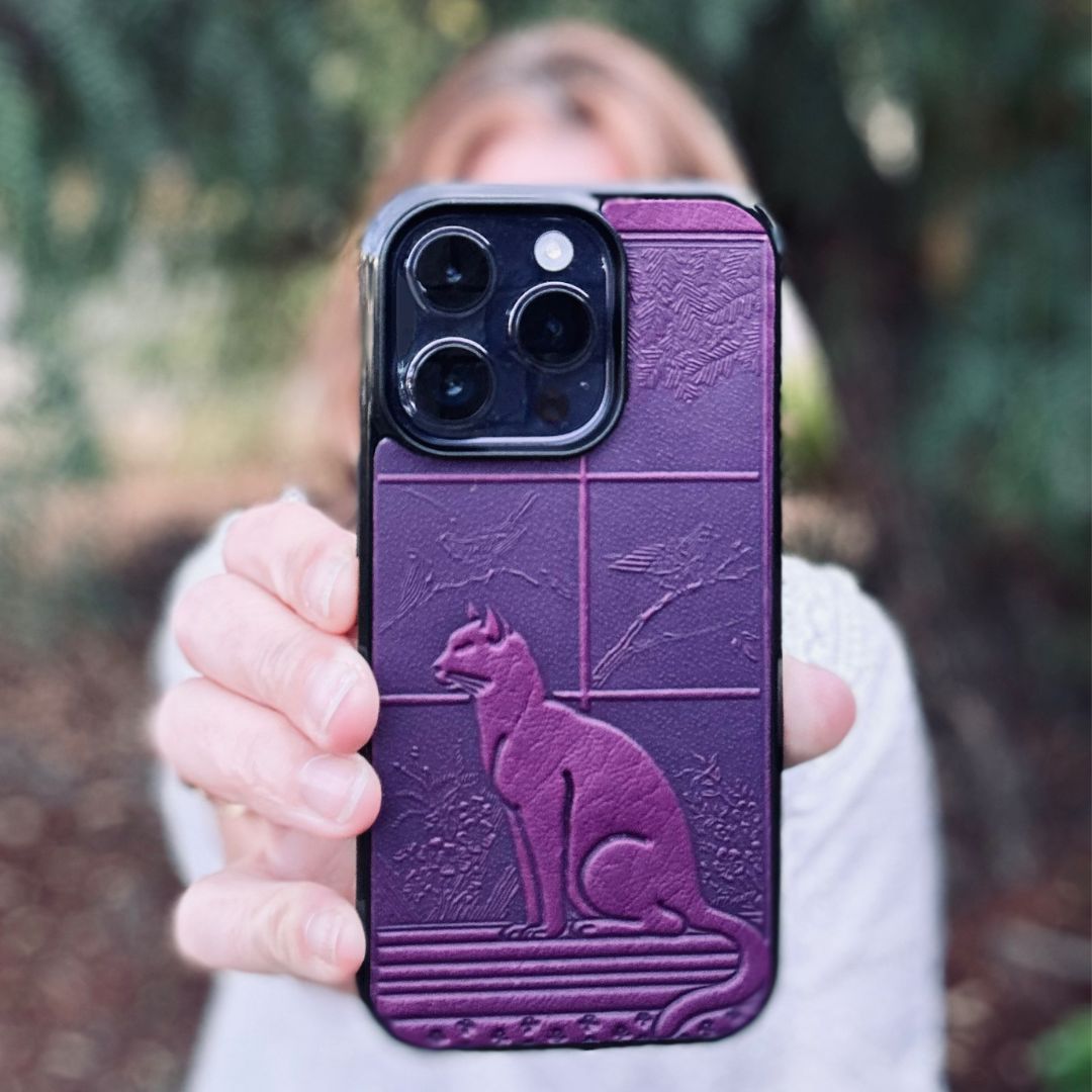 HAPPY EXTRA, iPhone Case, Cat in Window