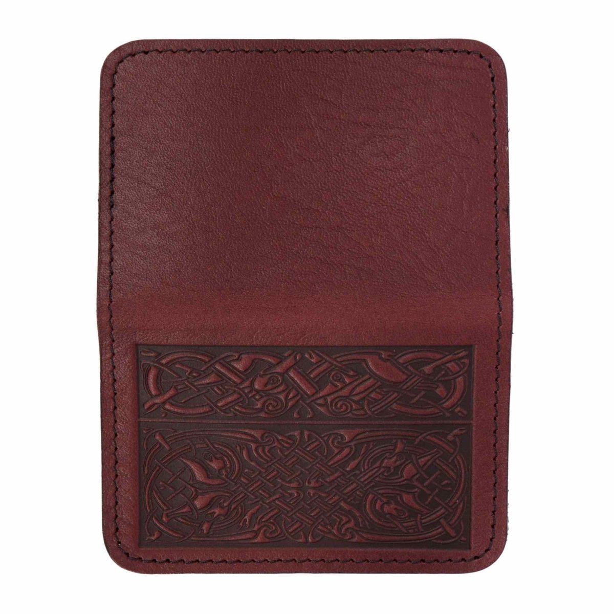 Celtic Hounds Mini Wallet, Wine open