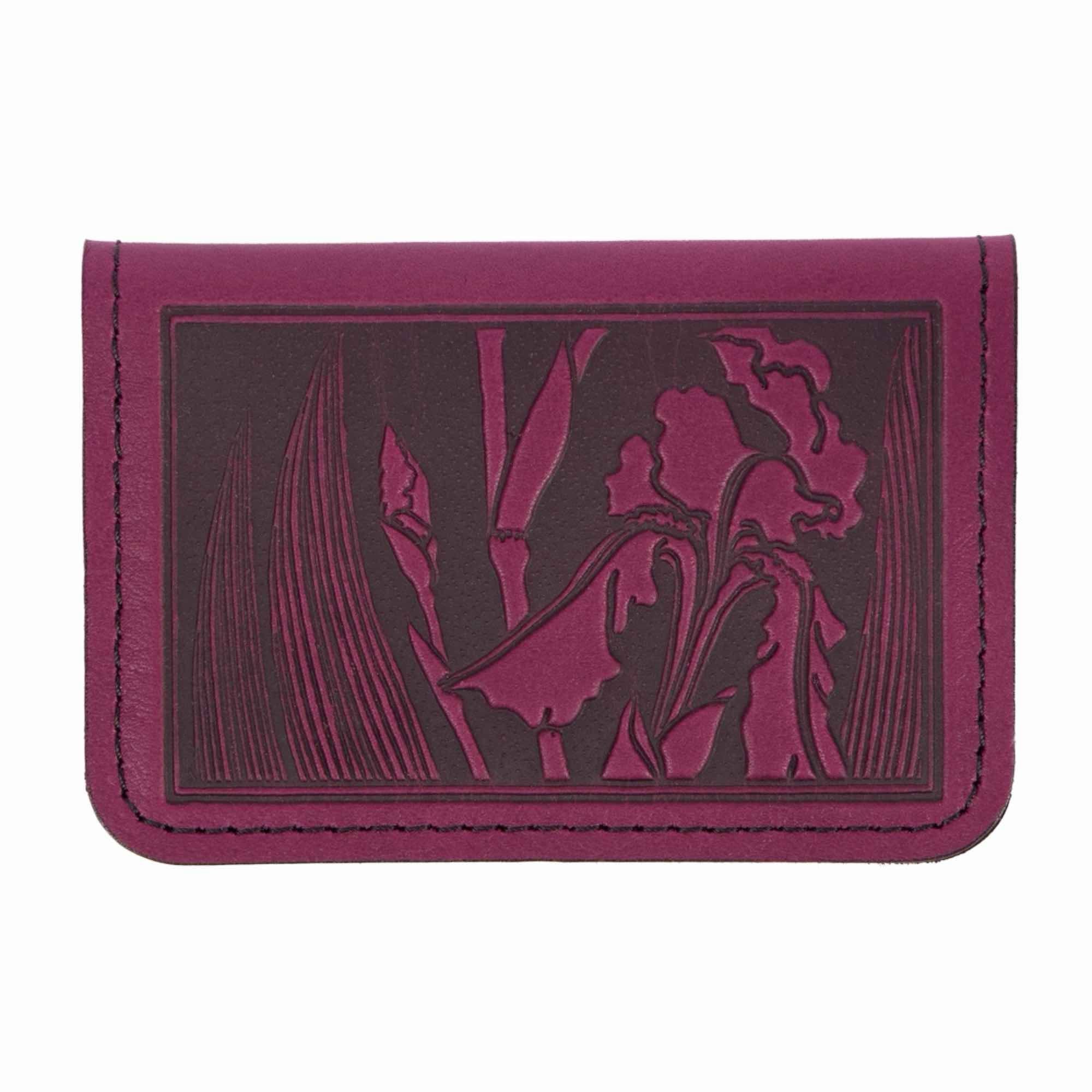 Iris Card Holder Mini Wallet, Wine by Oberon Design