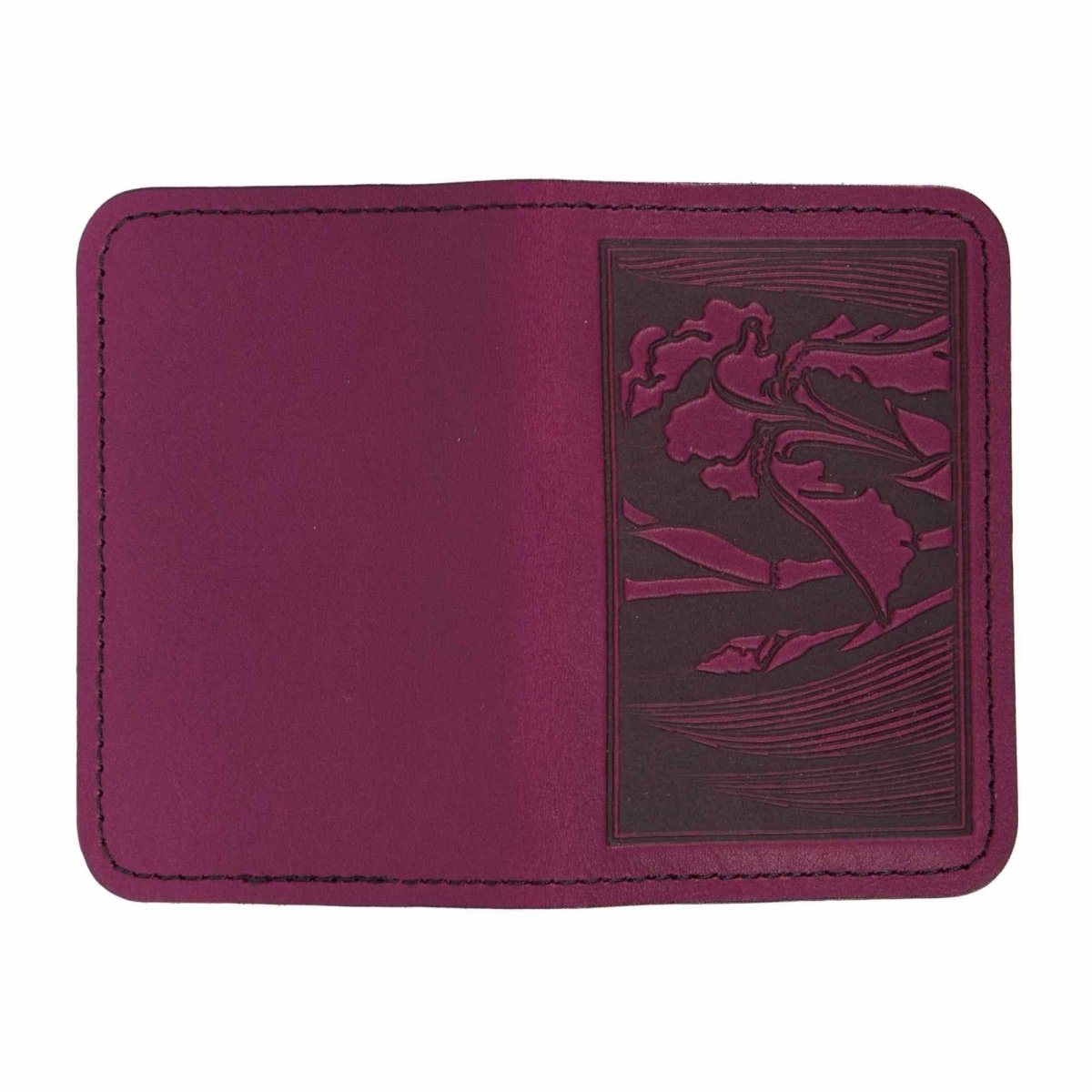 Iris Mini Wallet, Orchid open