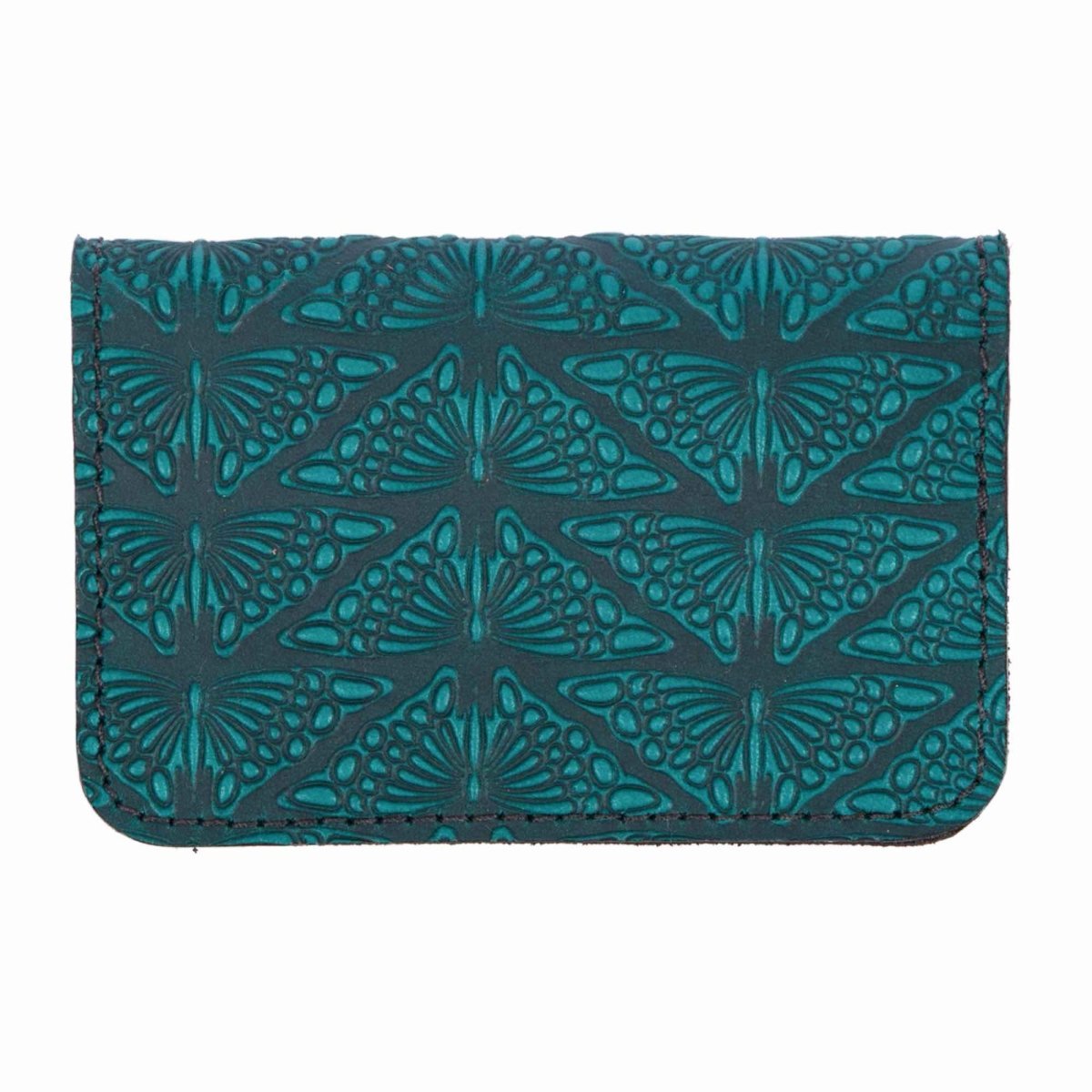 Mariposas Card Holder Mini Wallet, Teal