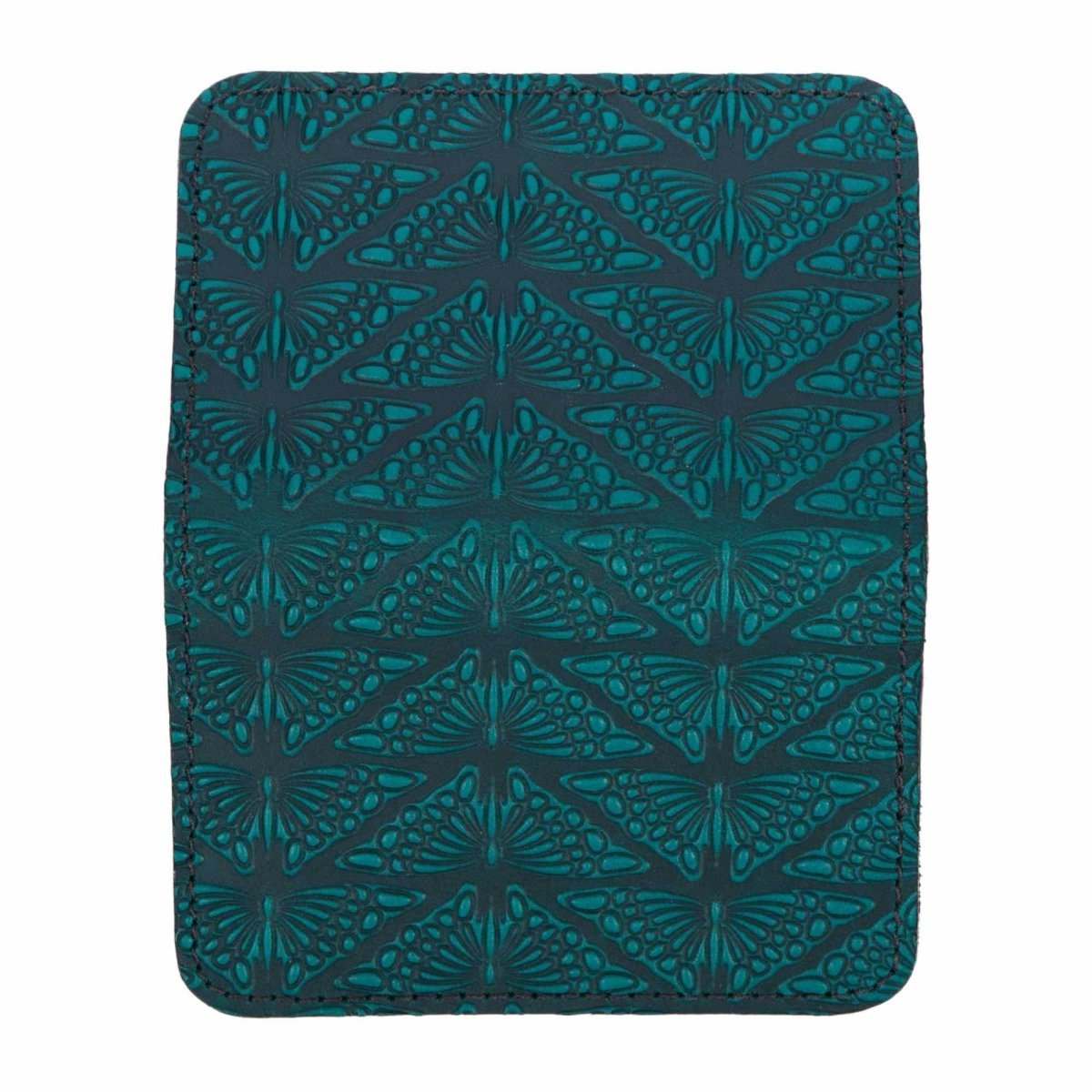 Mariposas Card Holder Mini Wallet, Teal open