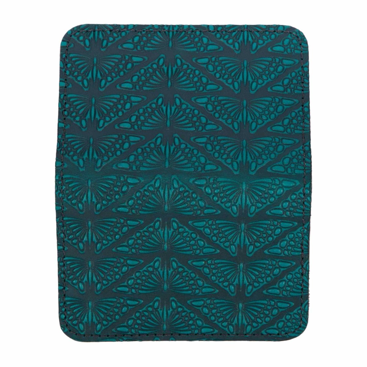 Mariposas Card Holder Mini Wallet, Teal open