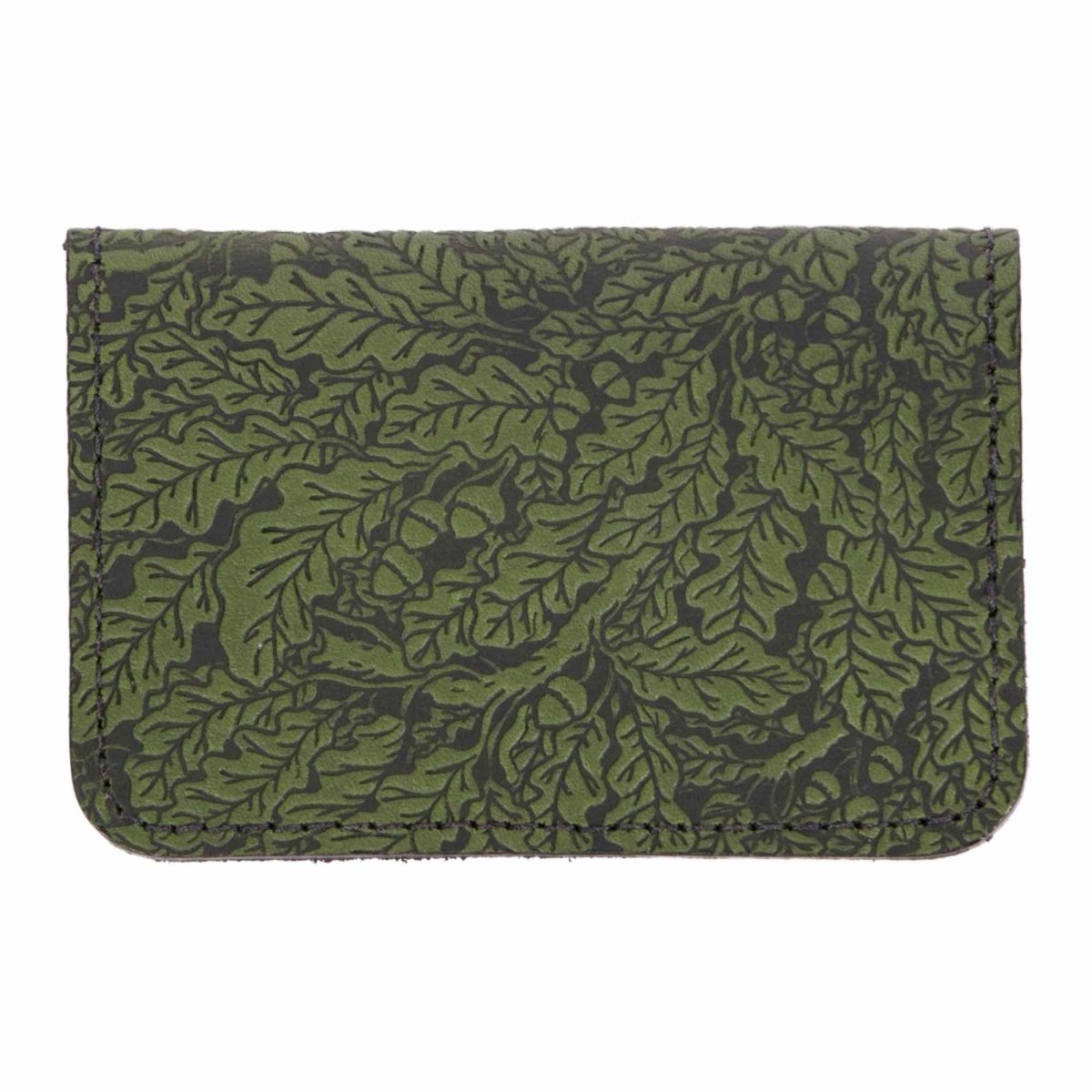 Oak Leaves Mini Wallet, Fern