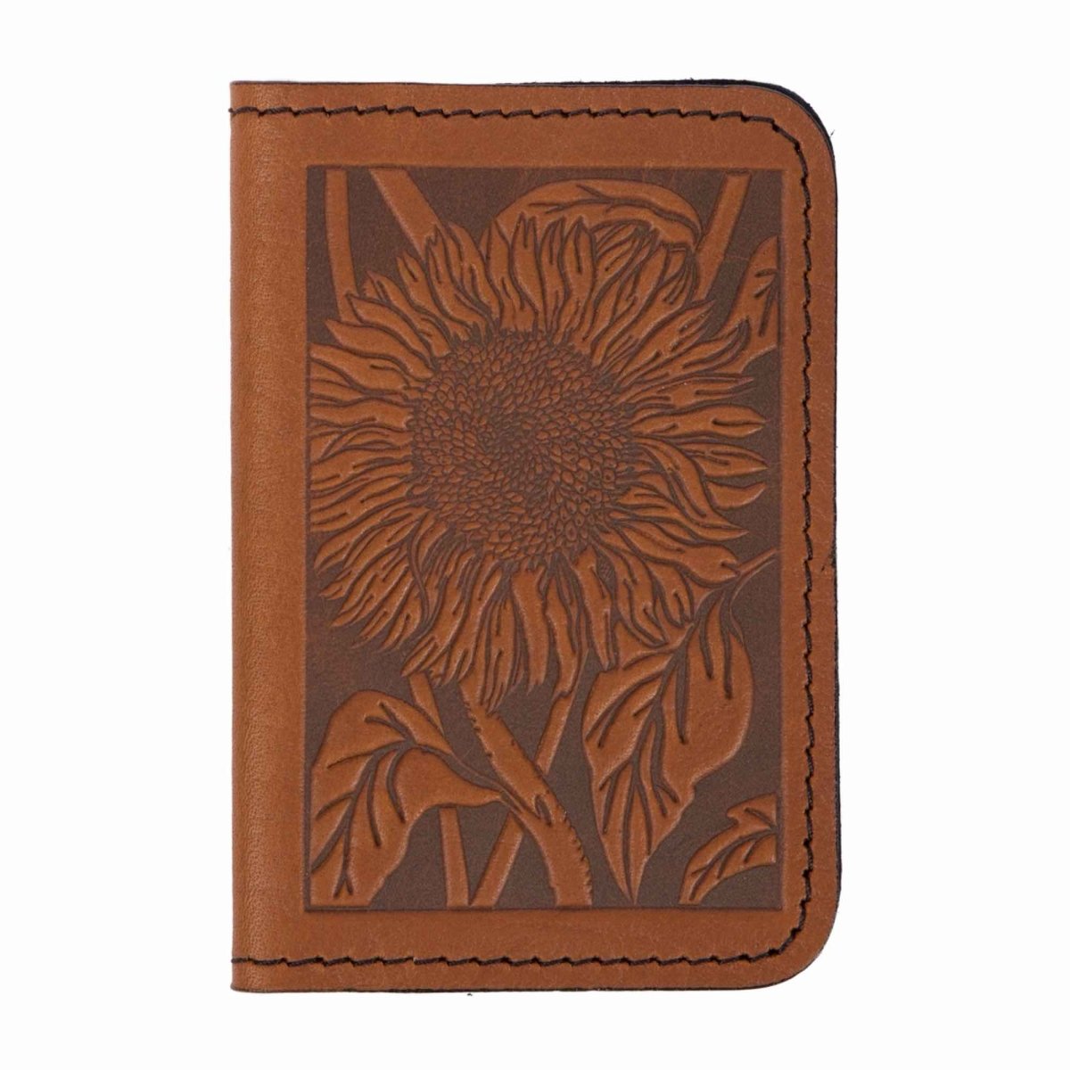 Mini Wallet in Sunflower, Saddle