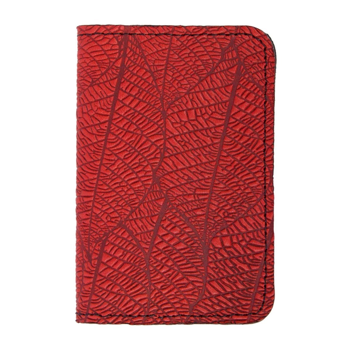 Fallen Leaves Mini Wallet, Red