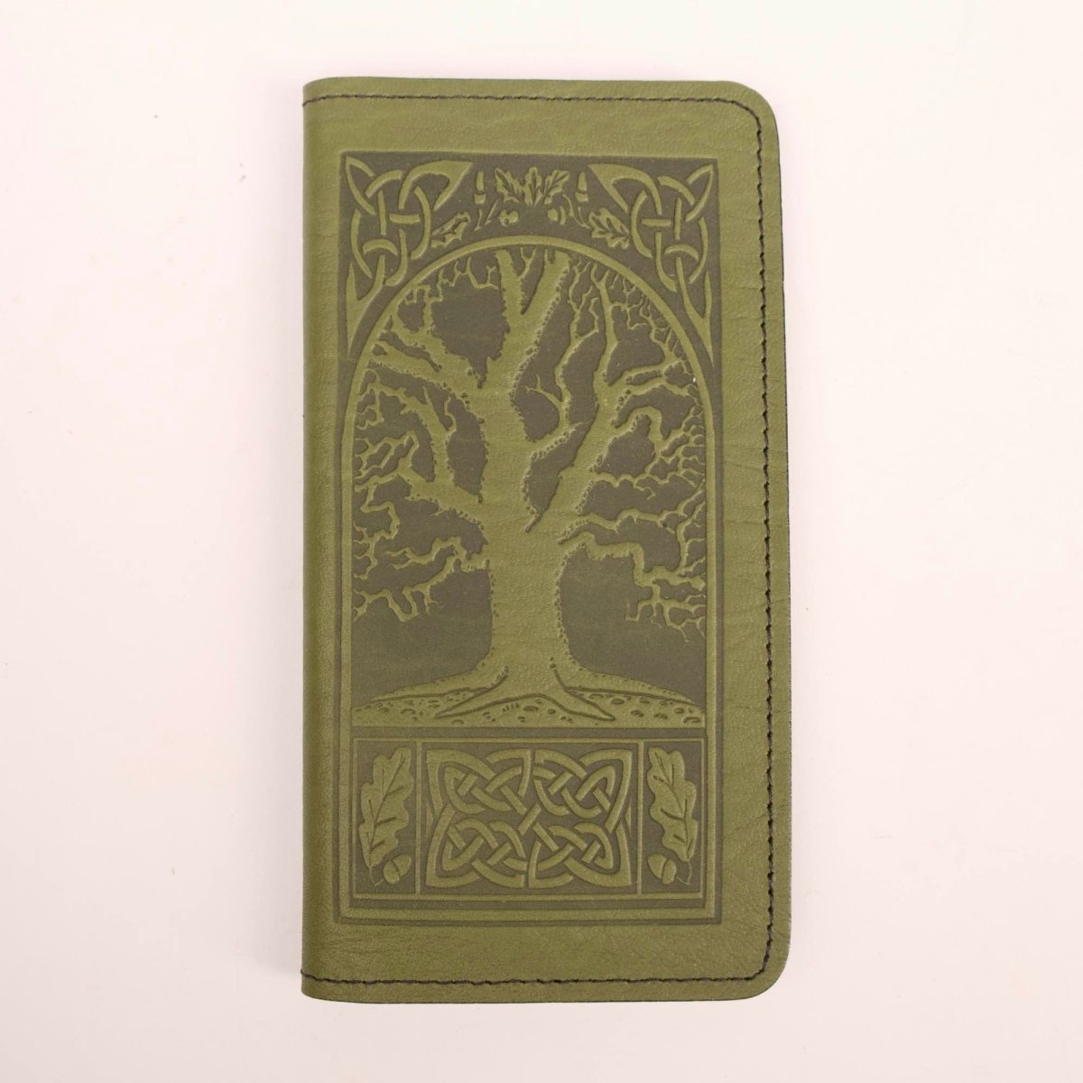 Celtic oak checkbook cover second