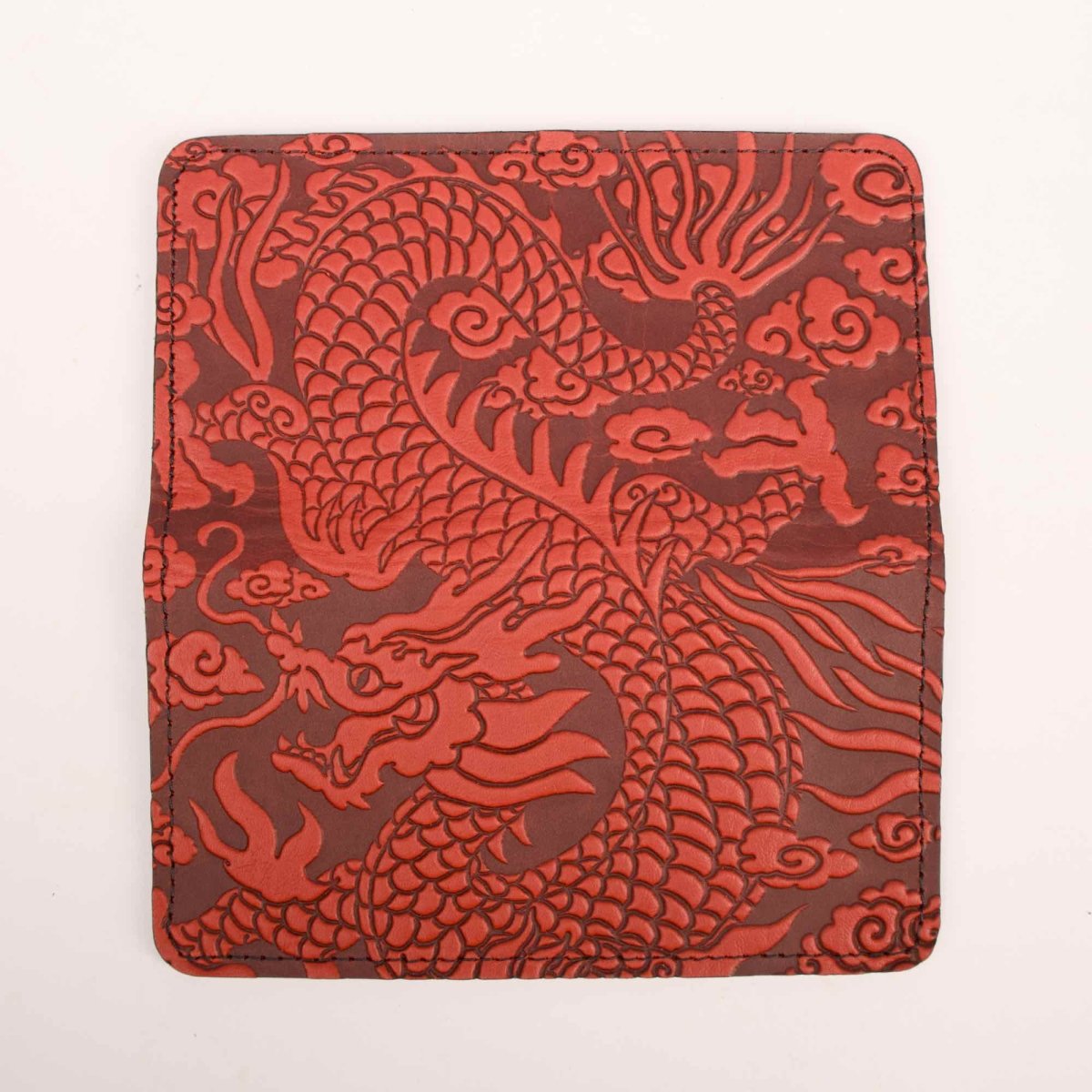 cloud dragon checkbook cover second open exterior