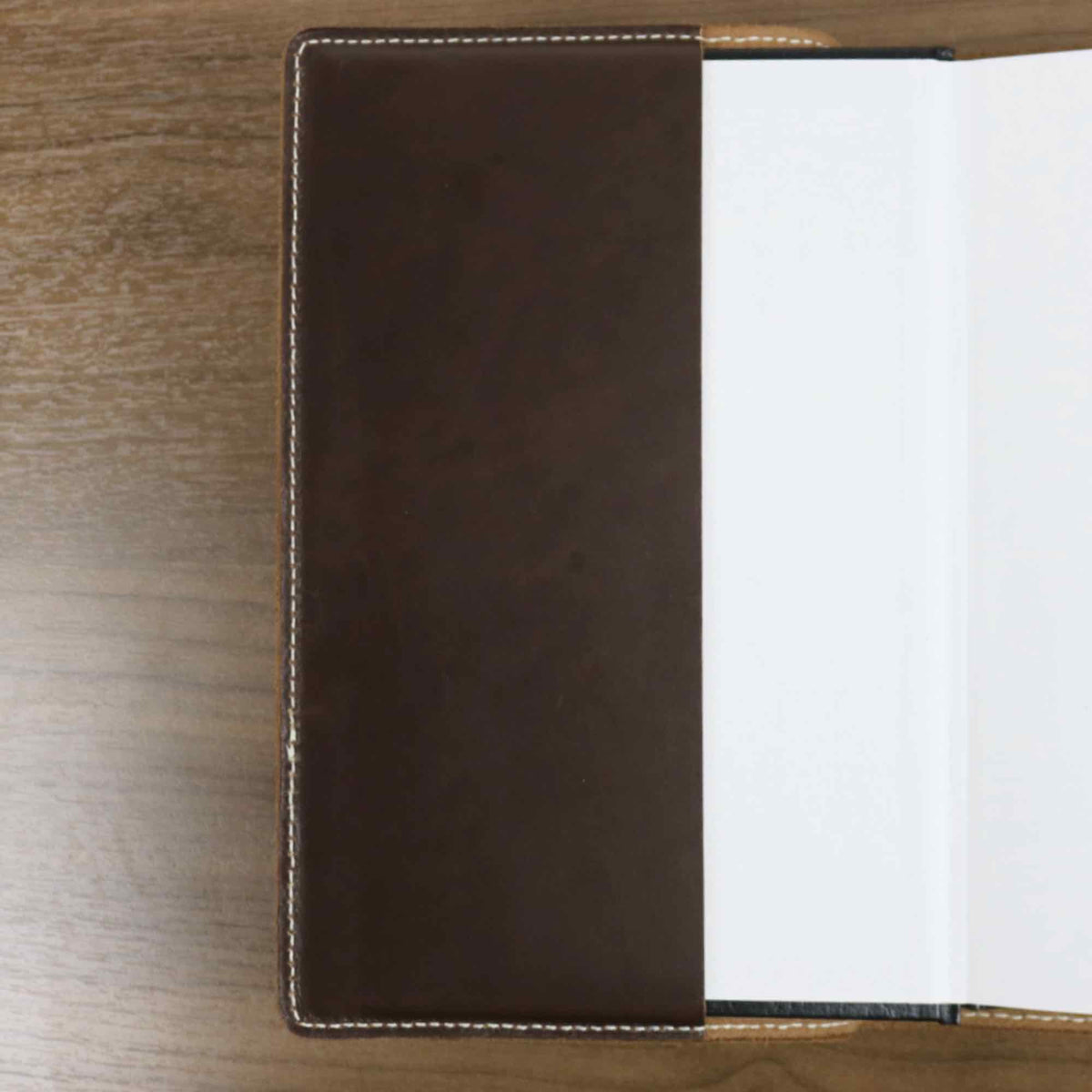 Oberon Design large journal in cyclone leather, espresso interior