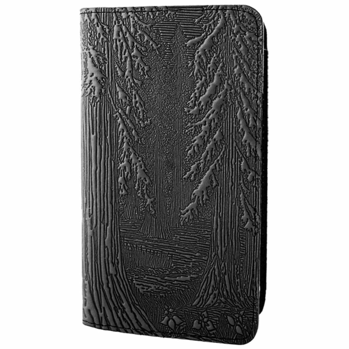 Checkbook Cover, Forest in Black