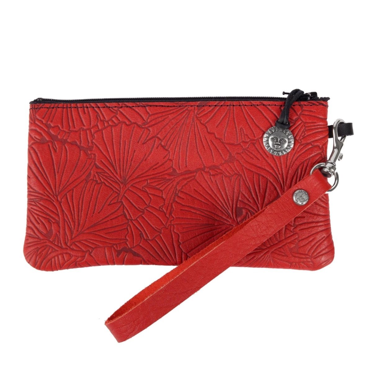 Oberon Design Wristlet in Ginkgo Red