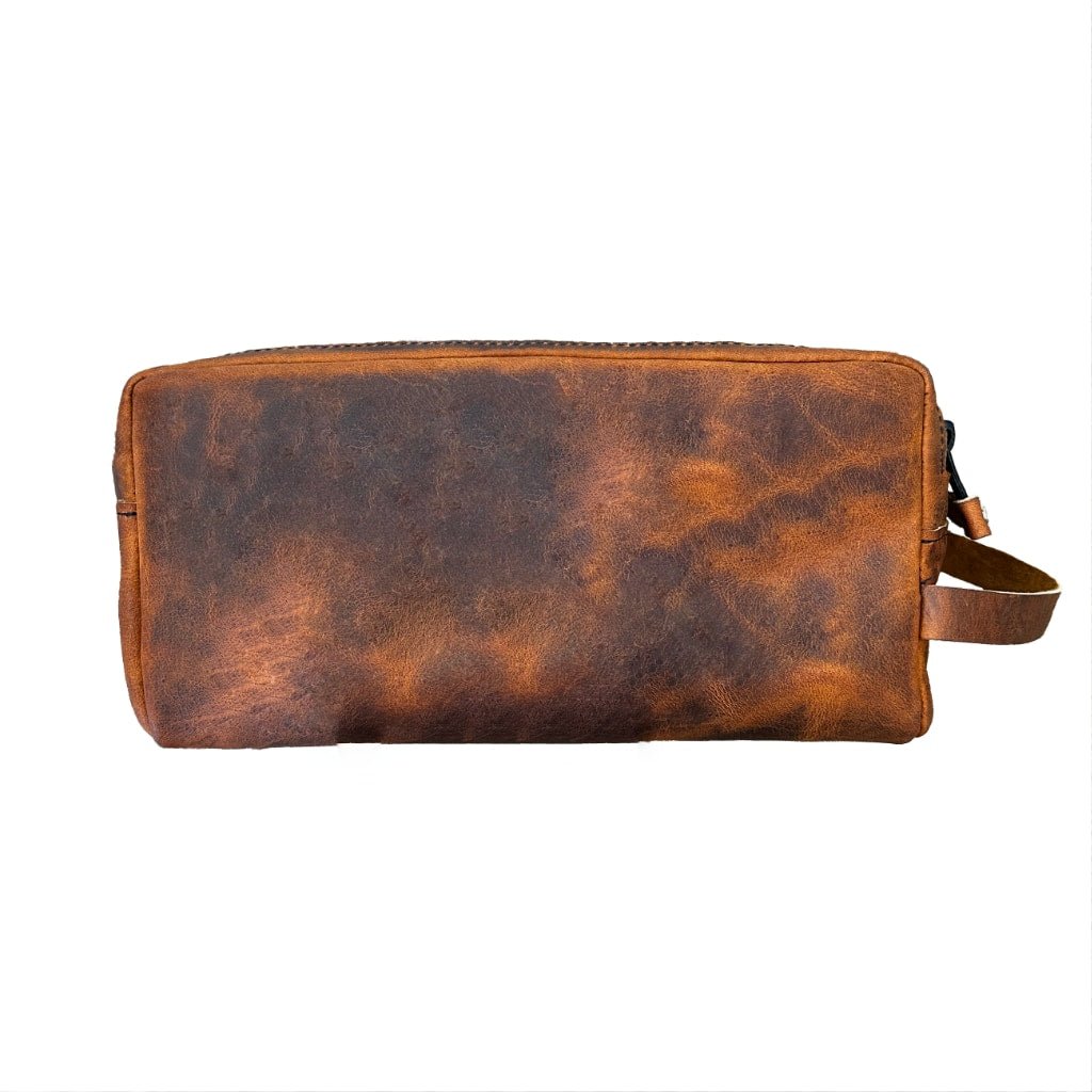 HAPPY EXTRA, Dopp Kit, Toiletry Bag, Hard Times in Copper