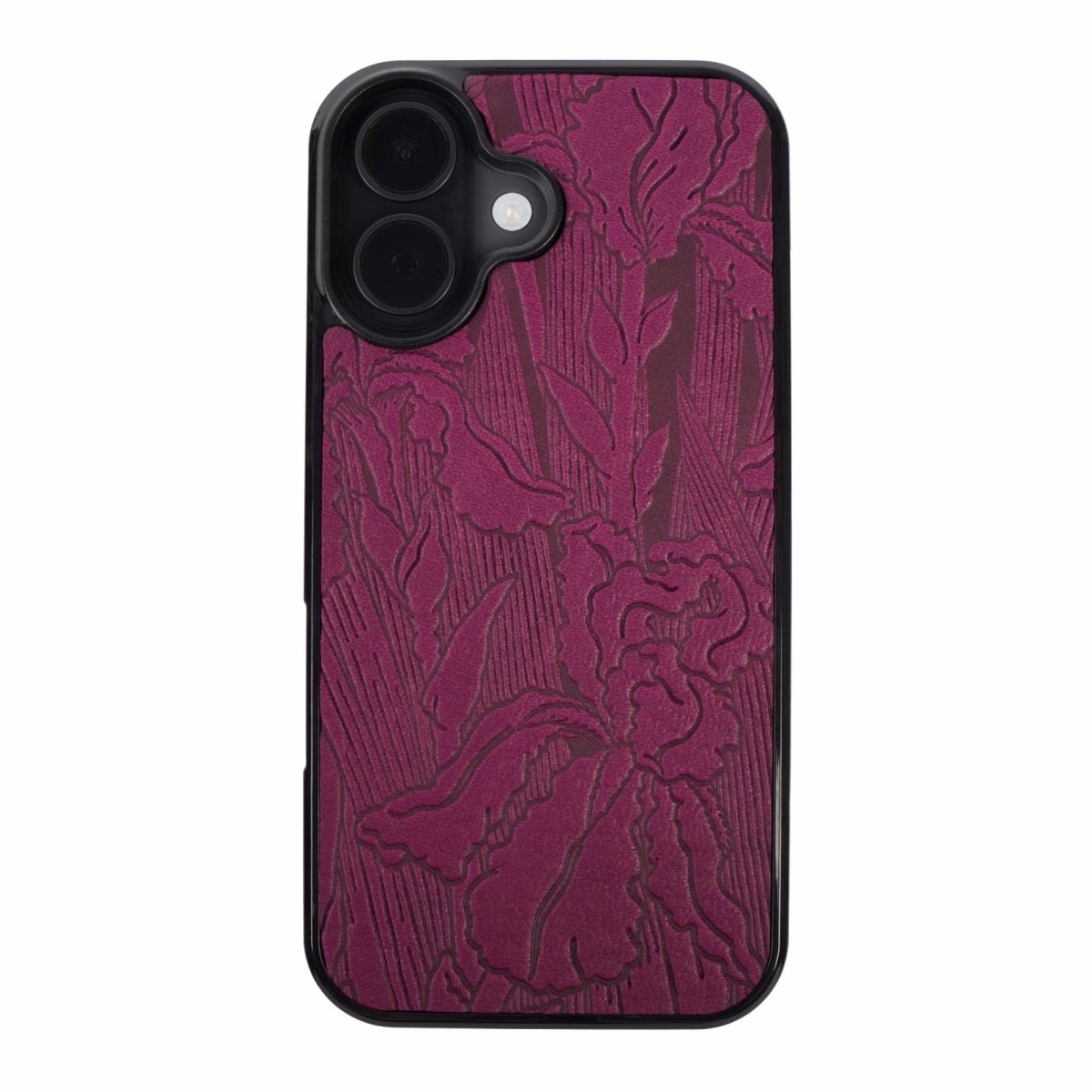 leather iPhone case, Iris in Orchid