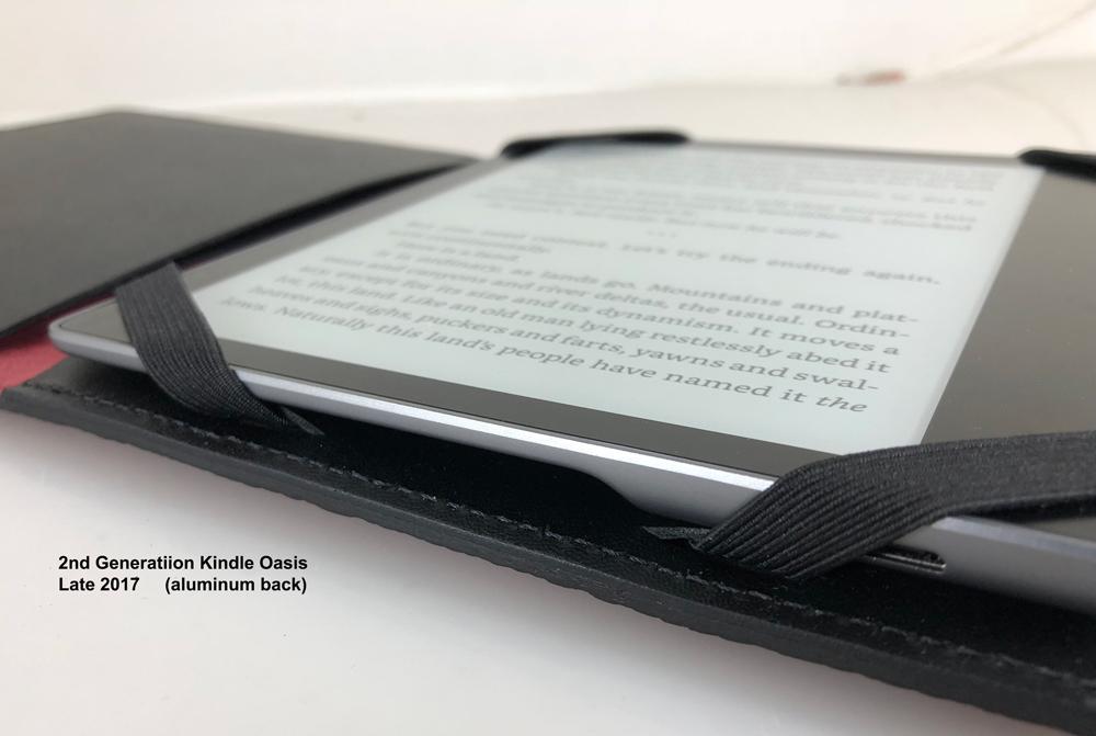 Oberon Design Leather Cover for Kindle Oasis, Interior Detail