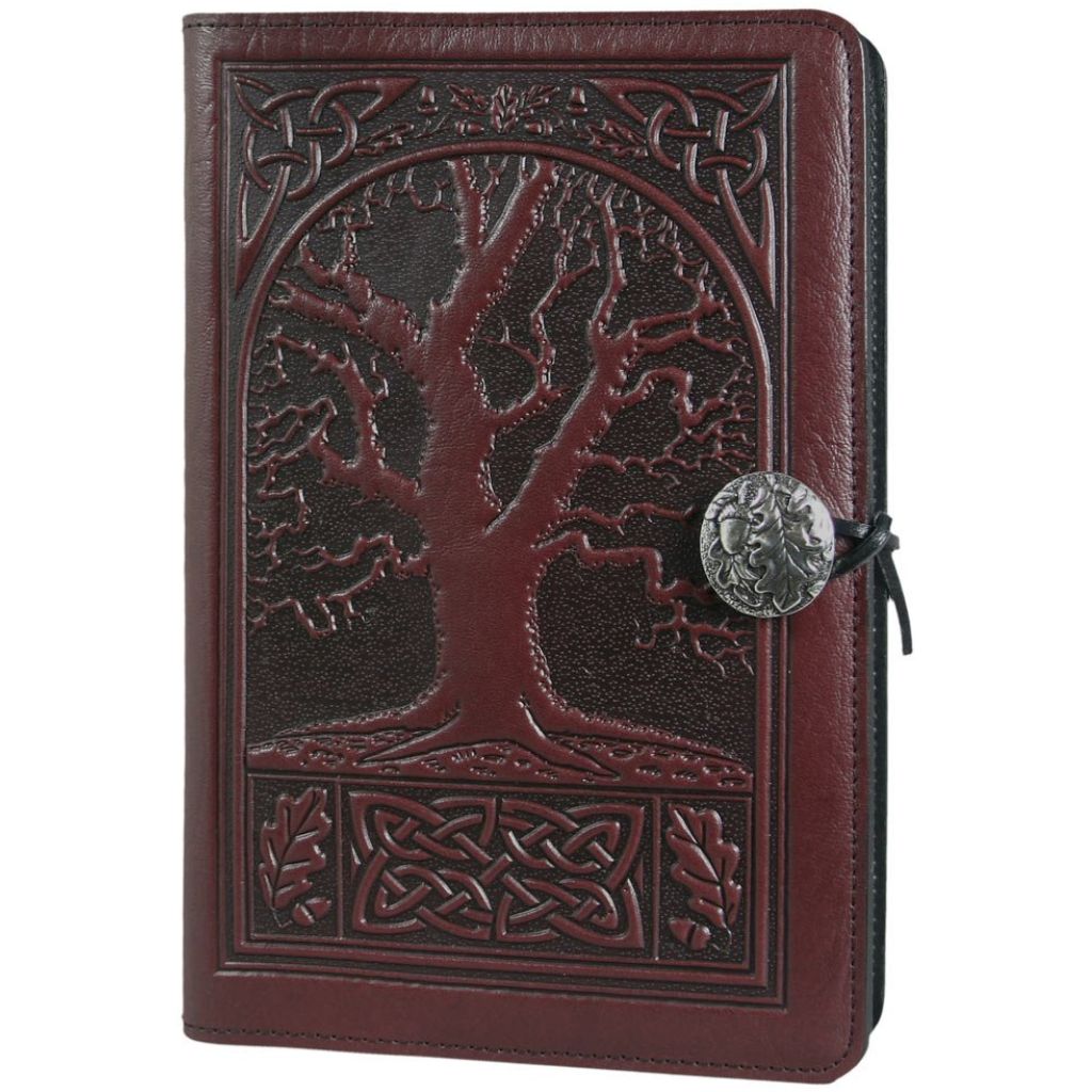 HAPPY EXTRA, Small Leather Refillable Journal, Celtic Oak