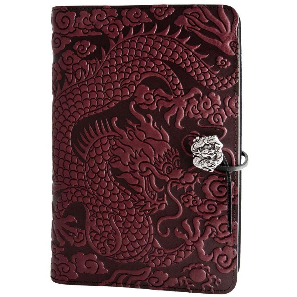 HAPPY EXTRA, Small Leather Refillable Journal, Cloud Dragon