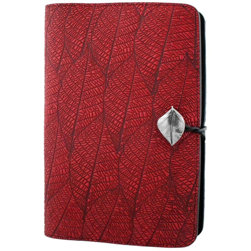 HAPPY EXTRA, Large Leather Refillable Notebook, Fallen Leaves