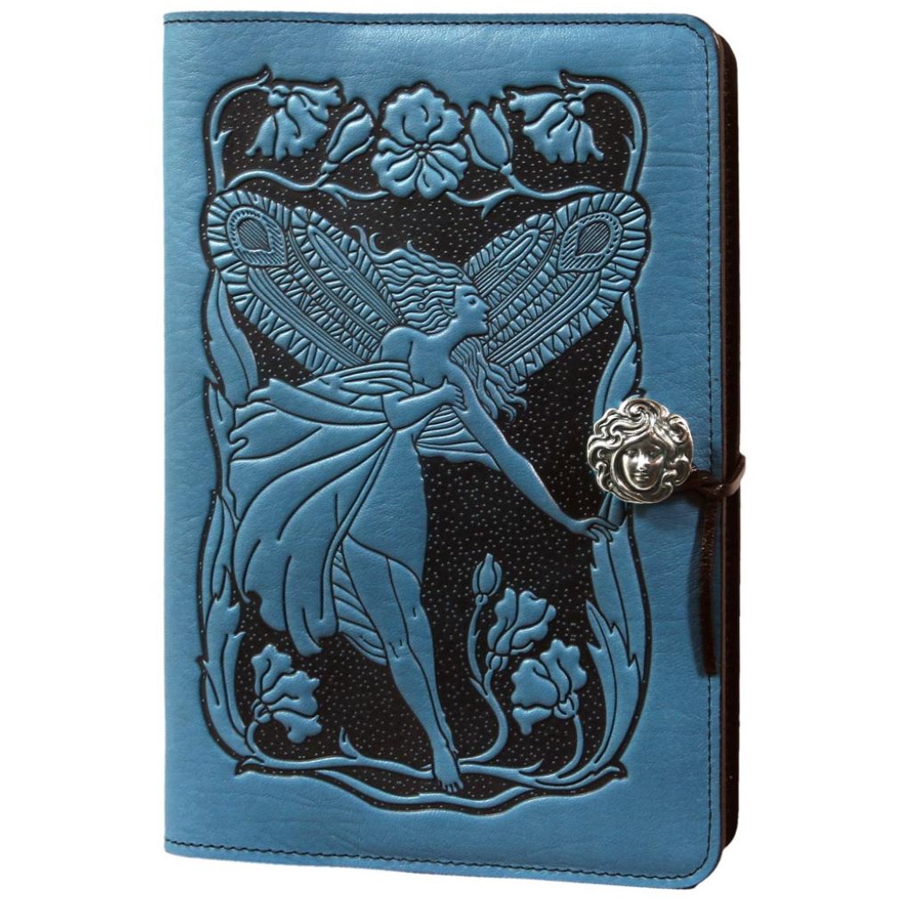 HAPPY EXTRA, Large Leather Refillable Notebook, Flower Fairy