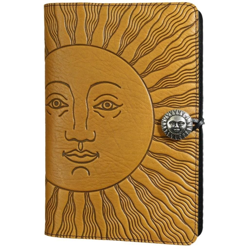 HAPPY EXTRA, Large Leather Refillable Journal, Sun