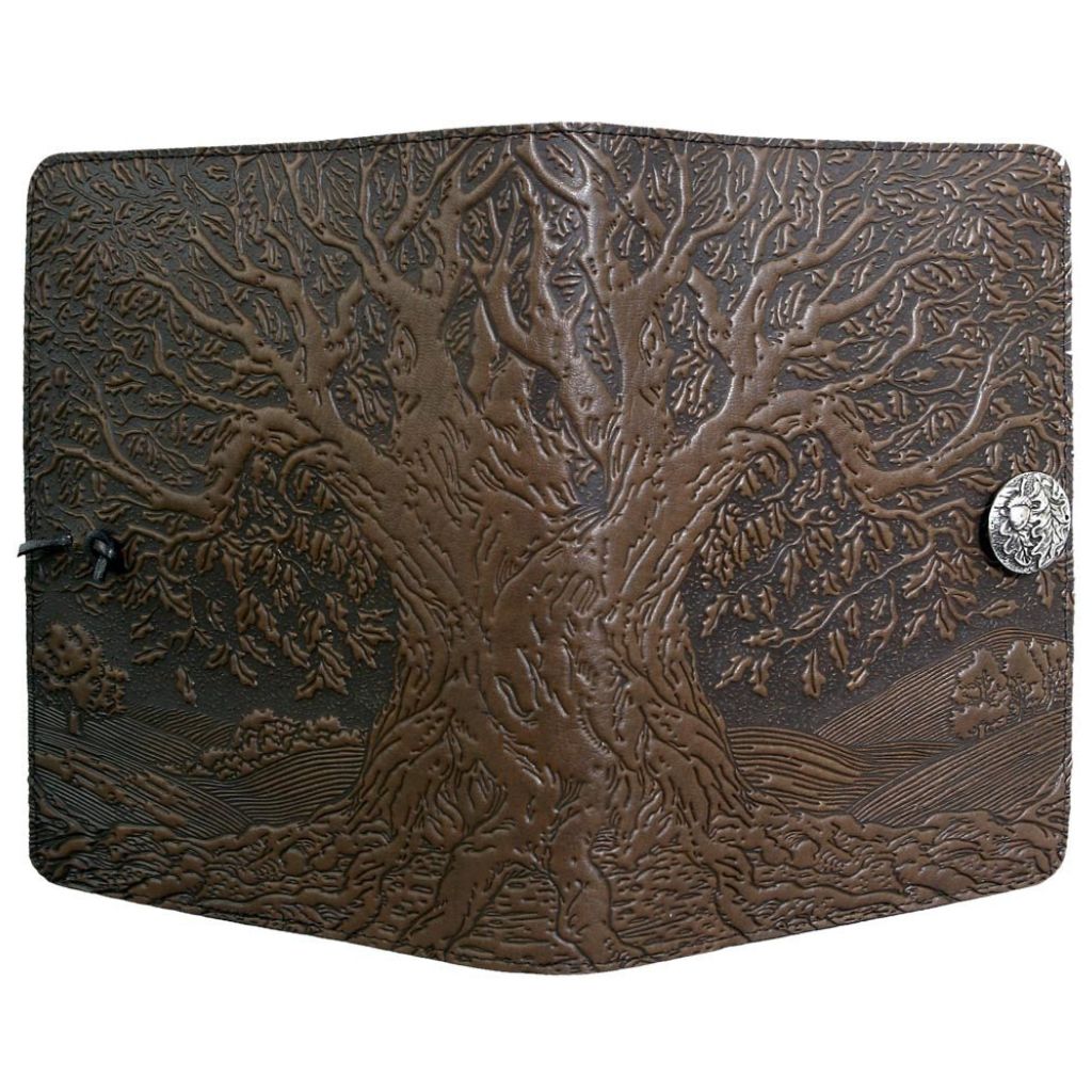 HAPPY EXTRA, Large Leather Refillable Notebook, Tree of Life