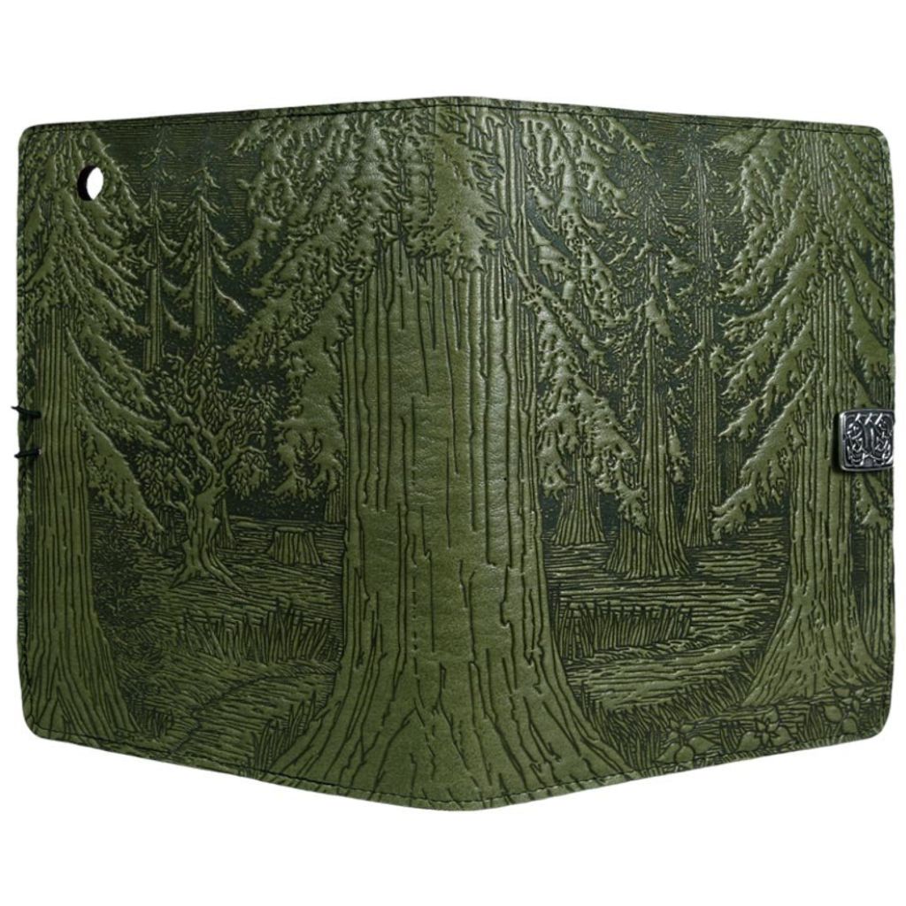 Oberon Design Leather iPad Mini Cover, Case, Forest, Fern