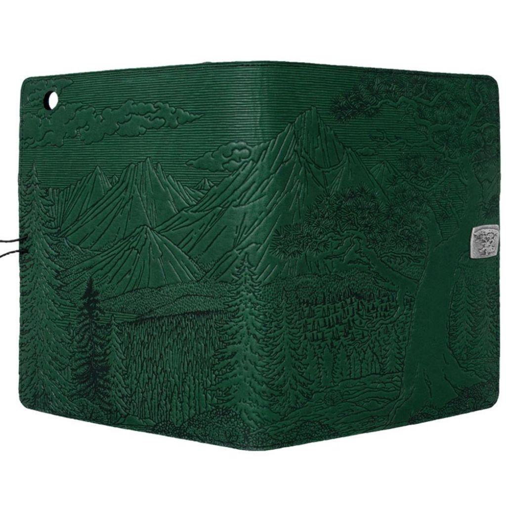 Oberon Design Leather iPad Mini Cover, Case, High Sierra, Green