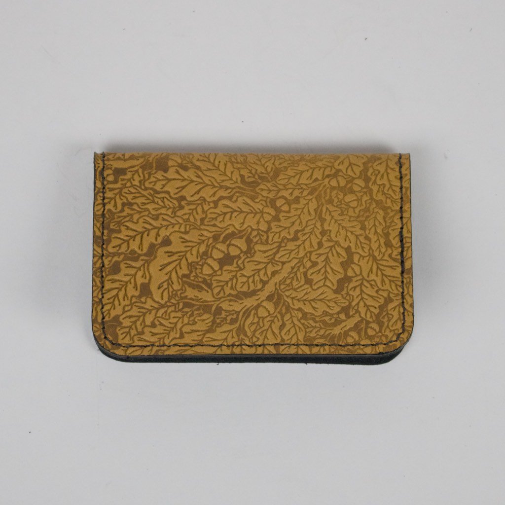 SECOND, Oak Leaves Mini Wallet in Marigold