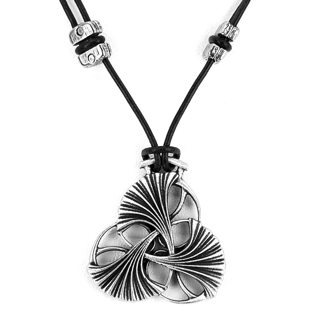 Oberon Design Art Nouveau Ginkgo Jewelry Set Necklace And Earrings