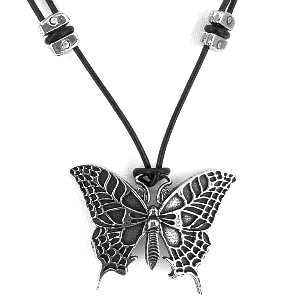 Craft Pewter Butterfly Necklace Vintage – Estate Beads & Jewelry