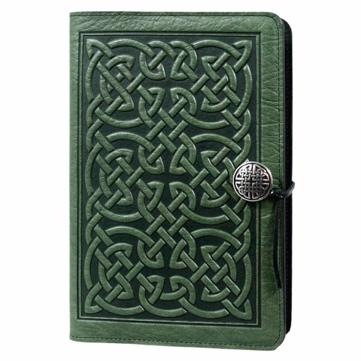 HAPPY EXTRA, Leather Refillable Journal Notebook, Bold Celtic