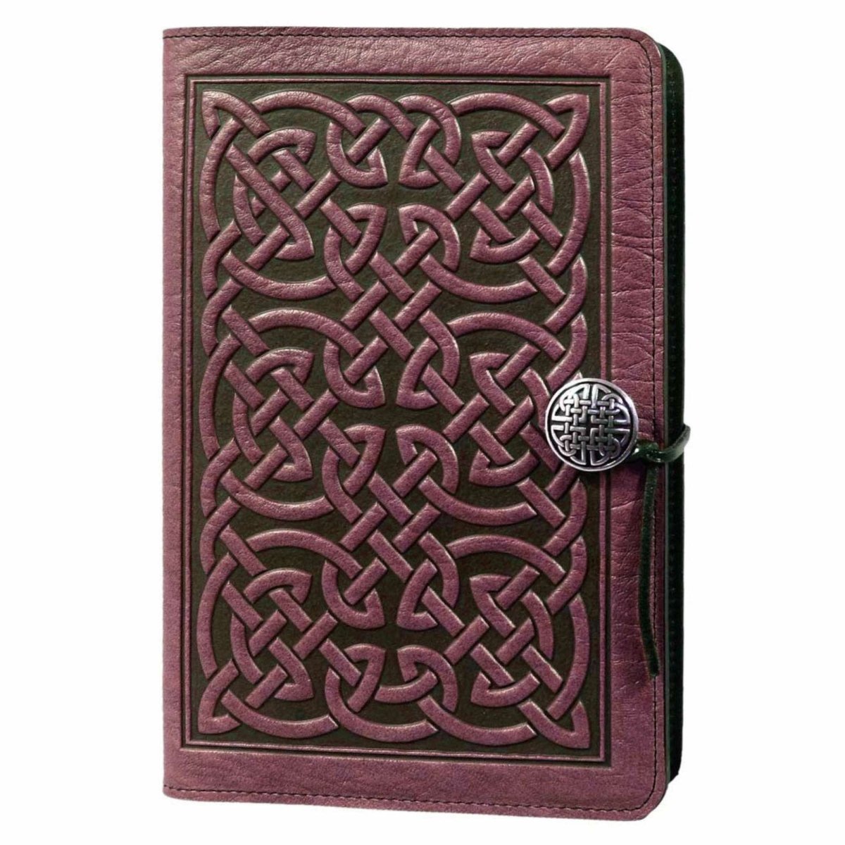 HAPPY EXTRA, Leather Refillable Journal Notebook, Bold Celtic