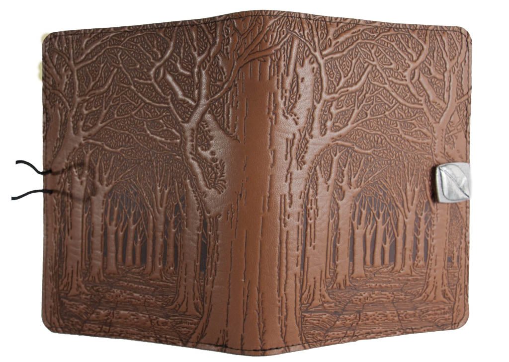 Leather Cover, Case for Kindle e-Readers, Avenue of Trees , Saddle