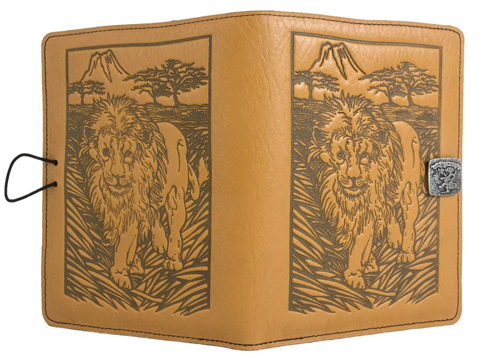 Genuine leather cover, case for Kindle e-Readers, Lion, Marigold