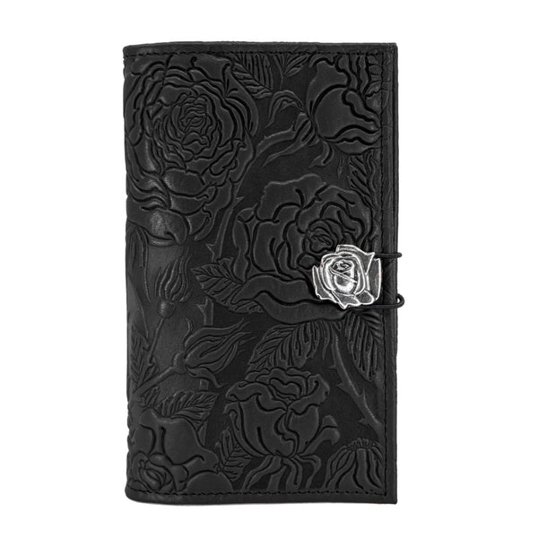 Oberon Design Premium Leather Women's Wallet, Wild Rose