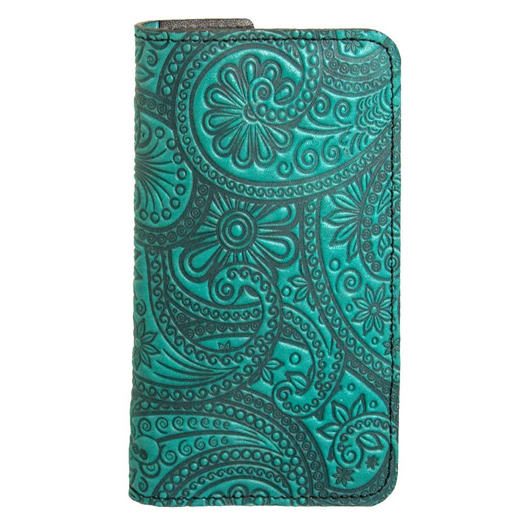 iPhone Wallet, Paisley - Teal