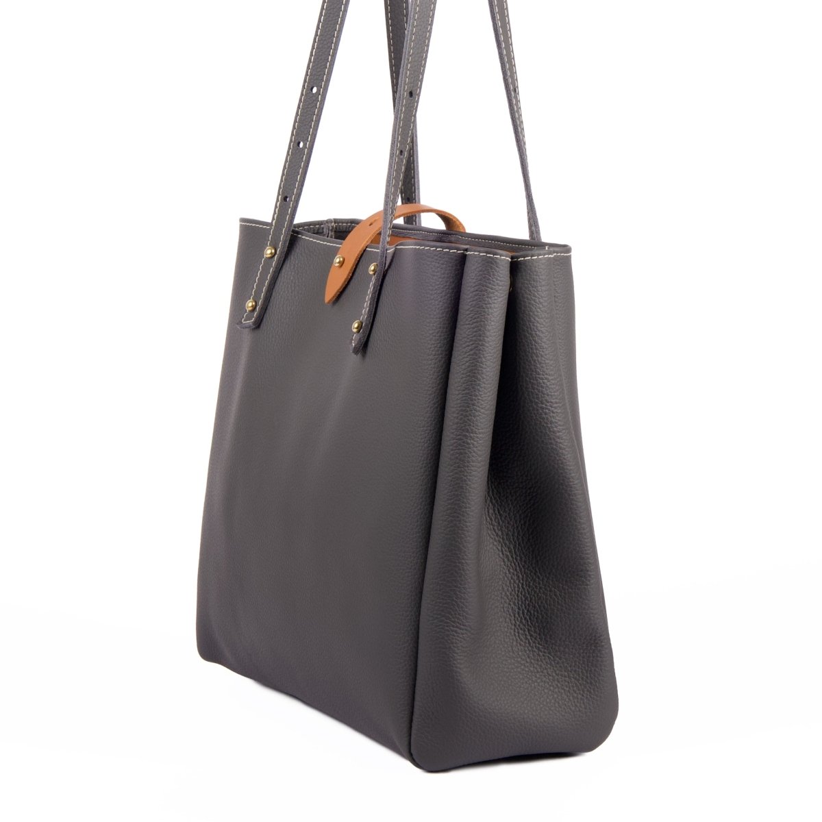 Sonoma Tote by Oberon Design in Pacific Charcoal Angle