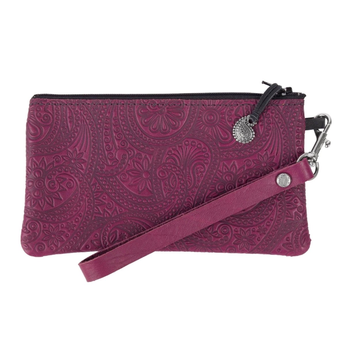 Oberon Design Wristlet in Paisley Teal