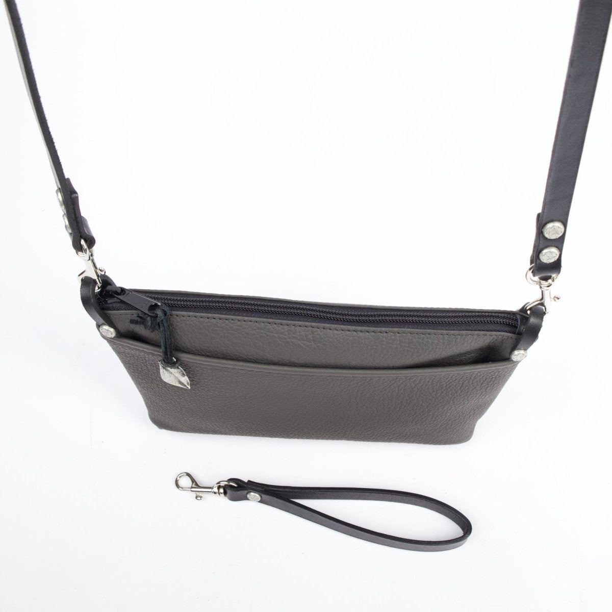 PROTOTYPE Paula Convertible Crossbody Wristlet Handbag, Pacific Charcoal