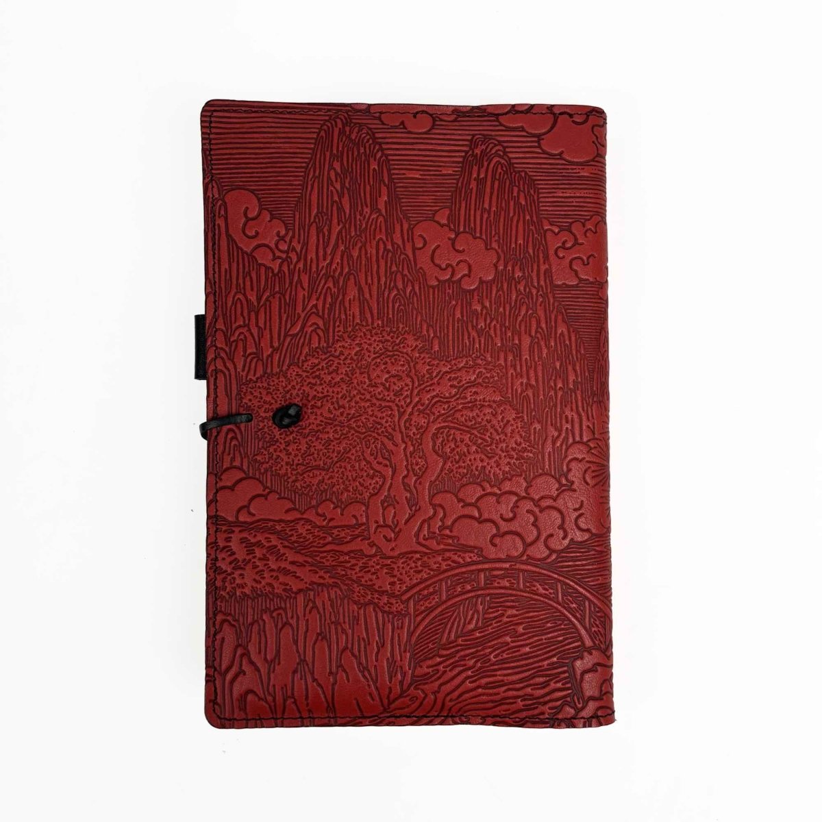 HAPPY EXTRA, Large Leather Refillable Journal Notebook, River Garden