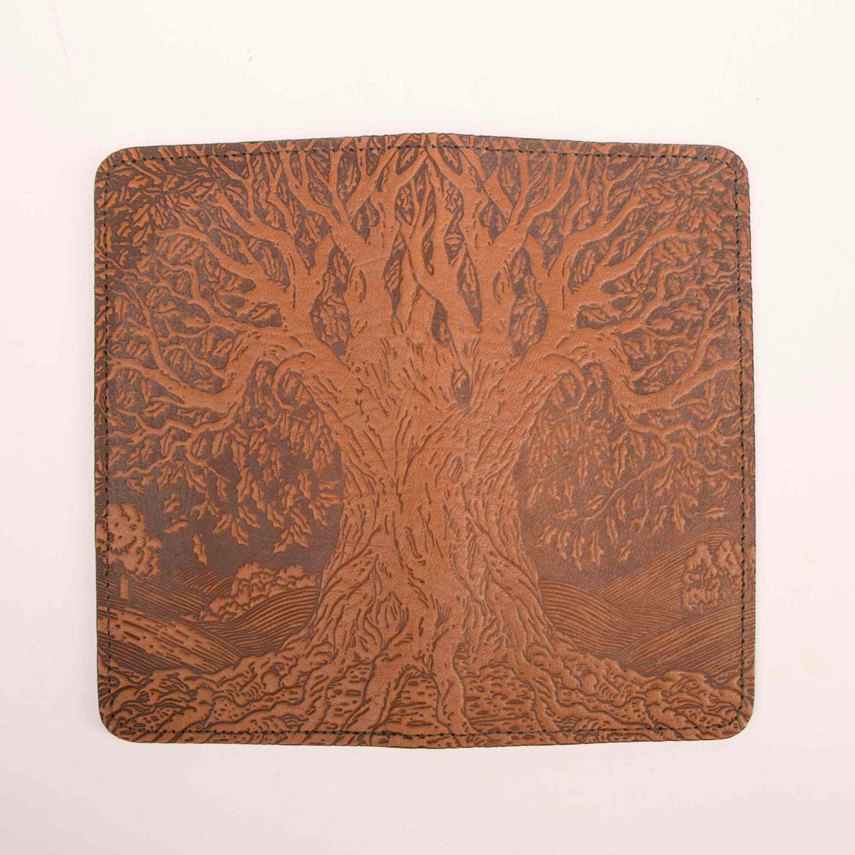 Tree of life checkbook cover second open exterior