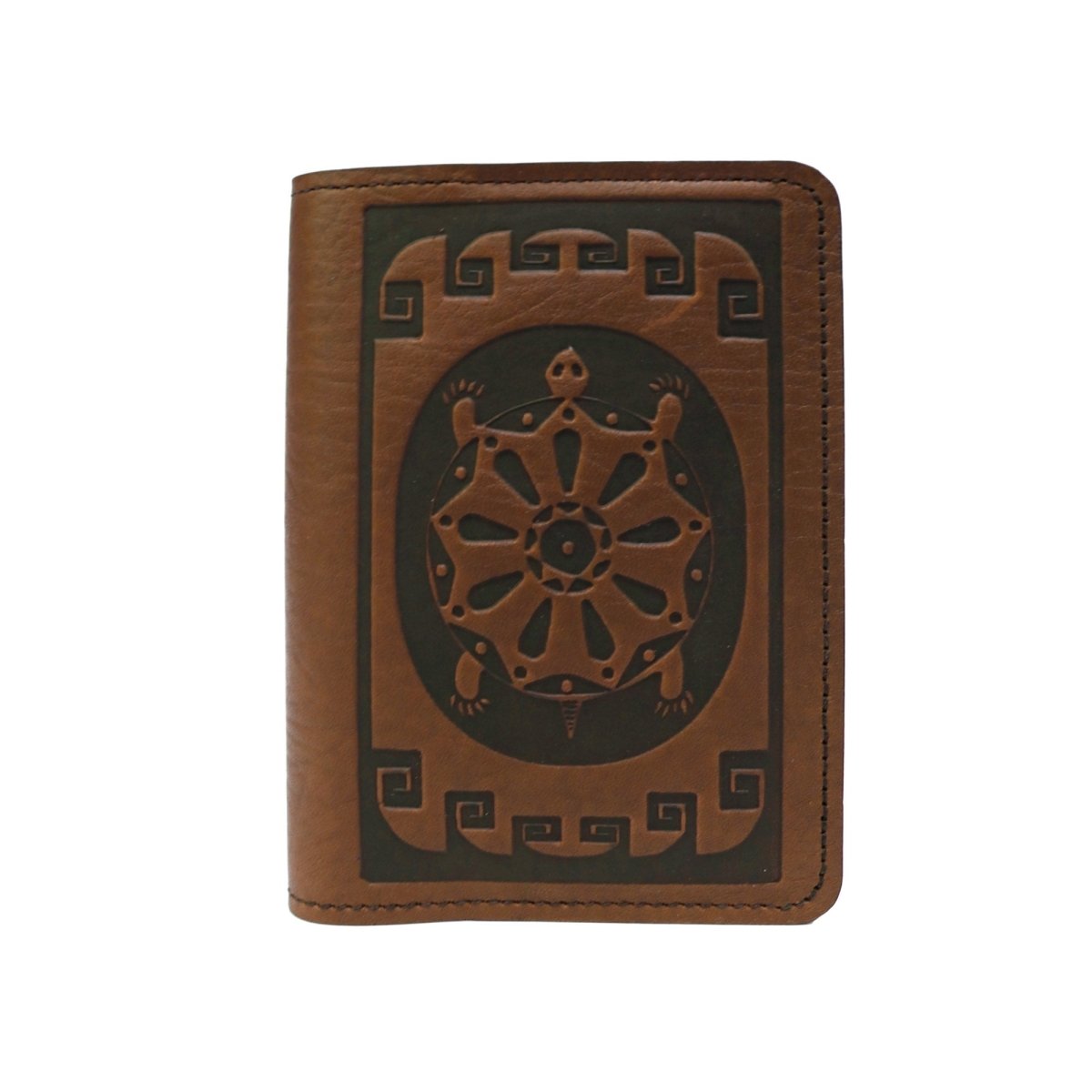 HAPPY EXTRA, Pocket Notebook Cover, Tribal Turtle in Saddle