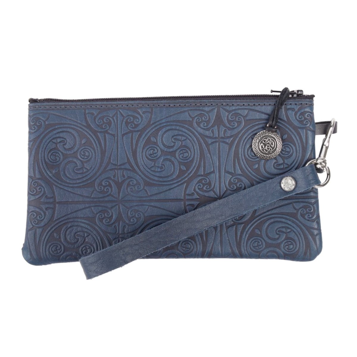 Oberon Design Wristlet in Triskelion Knot Navy