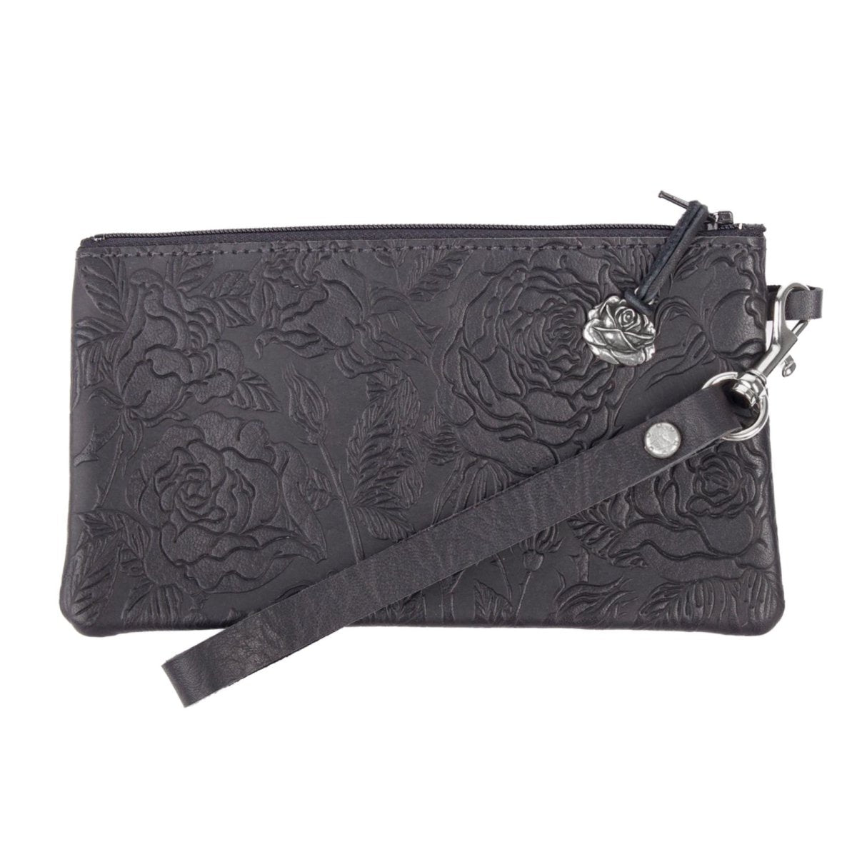 Oberon Design Wristlet in Wild Rose Red