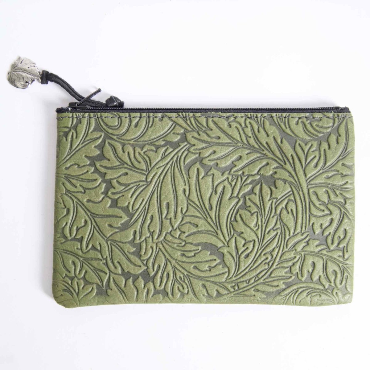 SECOND, Zipper Pouch, Acanthus in Fern