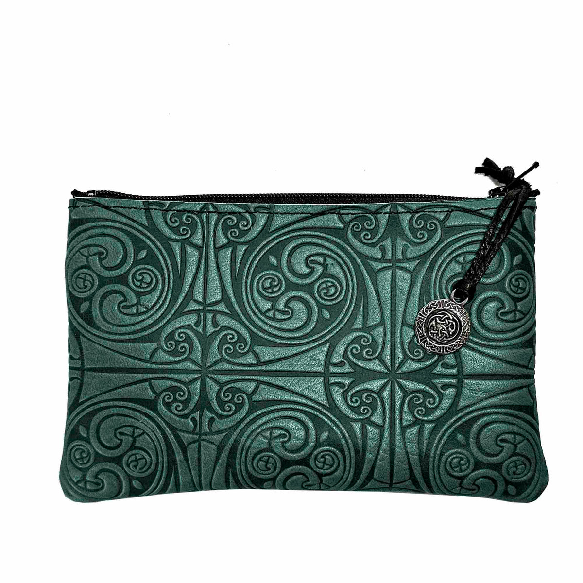 HAPPY EXTRA, Zipper Pouch, Treskelion Knot in Green