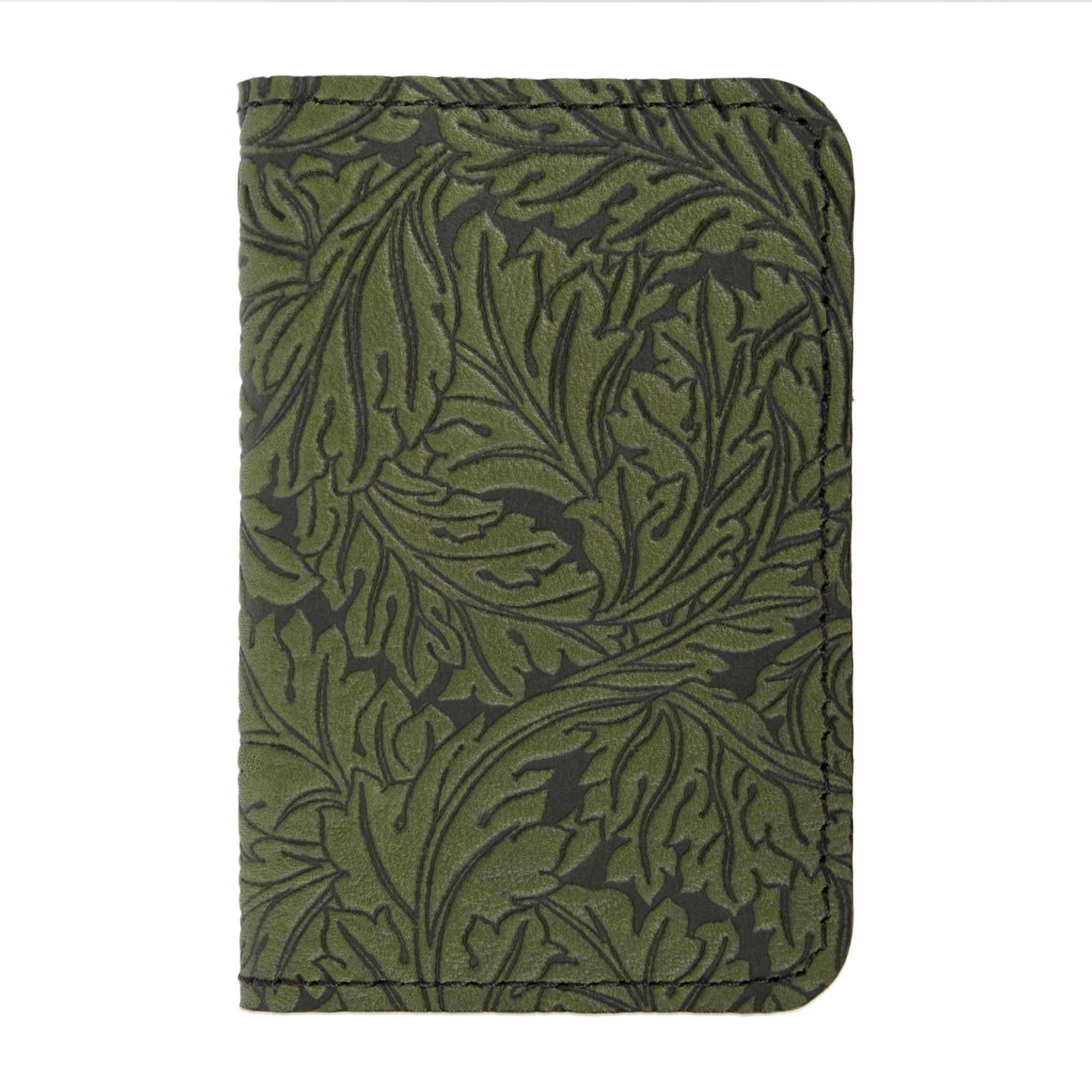 Acanthus Leaf Mini Wallet, card holder, Fern