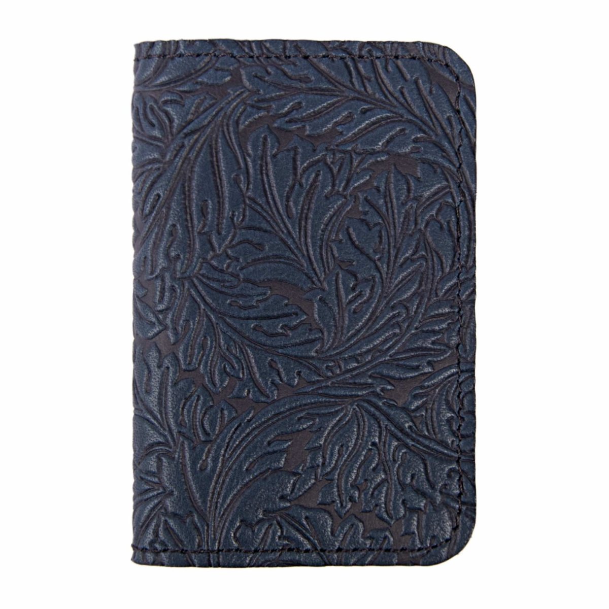 Acanthus Leaf Mini Wallet, card holder, Navy