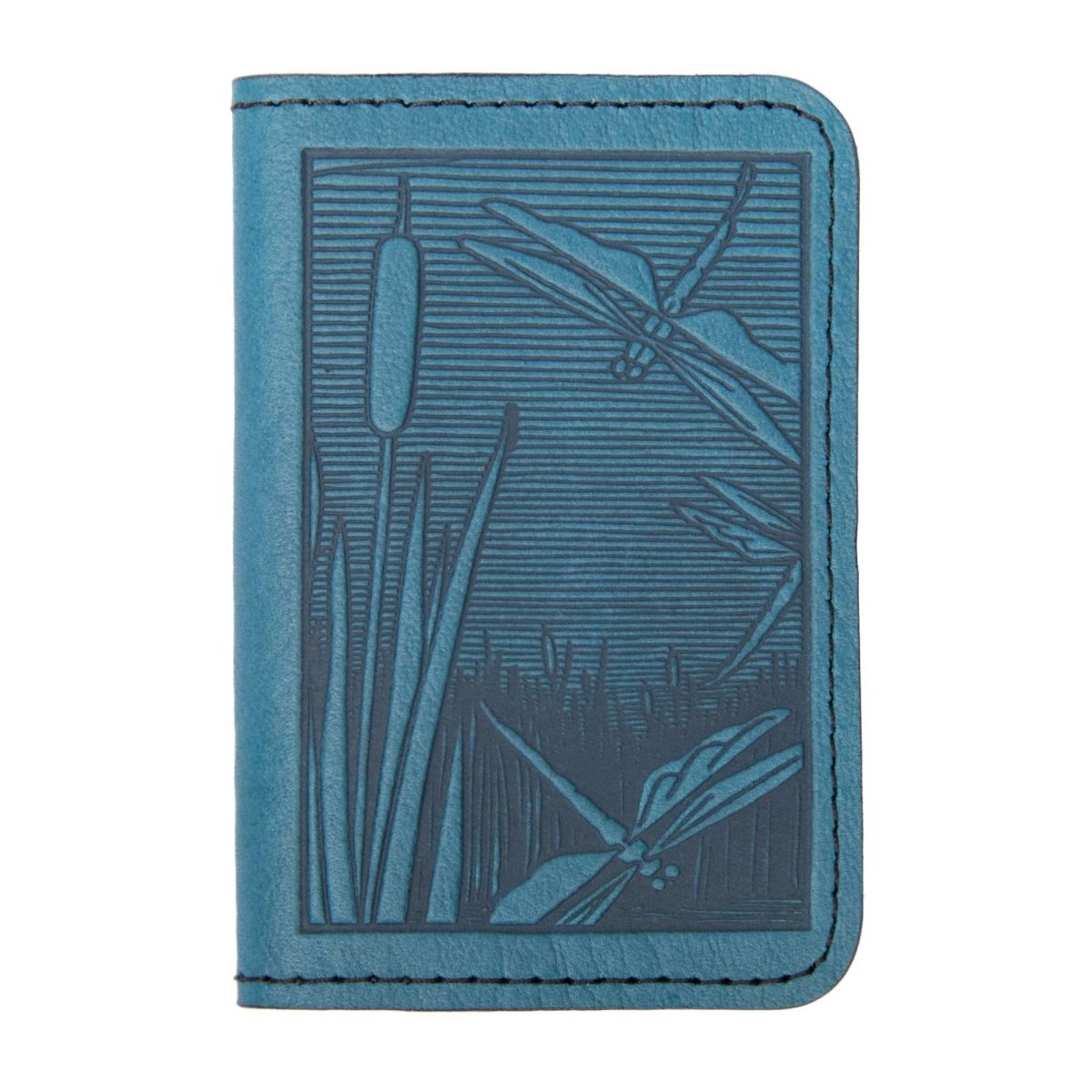 Dragonfly Pond Mini Wallet, card holder, Blue