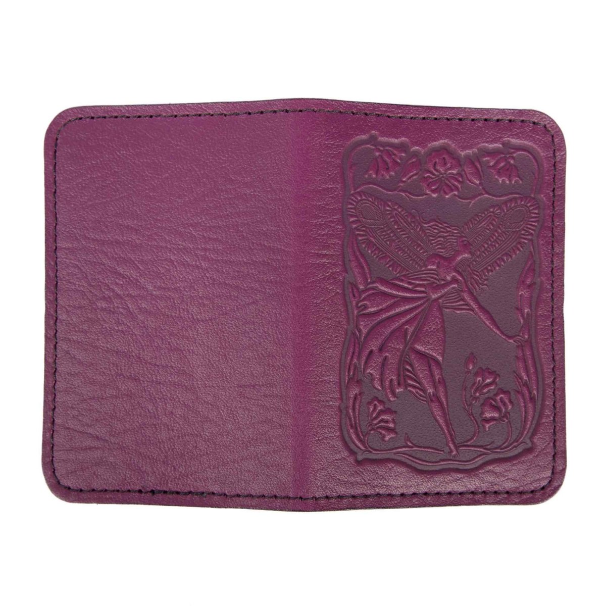 Fairy Mini Wallet, card holder, Orchid, open view by Oberon Design